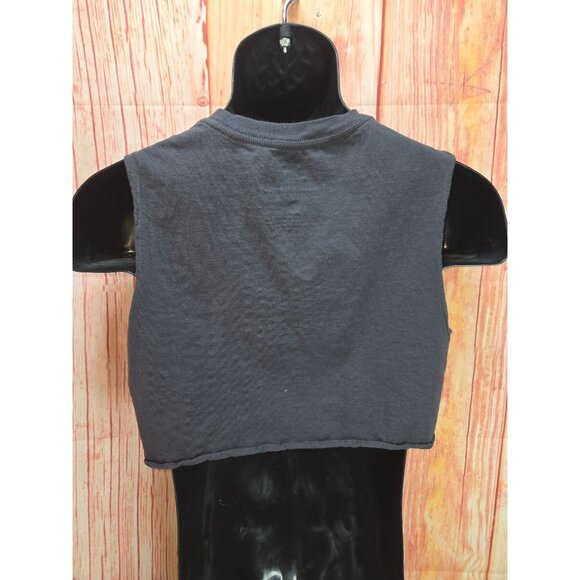 Pink Floyd Womens Medium Crop Top Black The Dark Side Of The Moon 1972-1973 - Picture 2 of 6